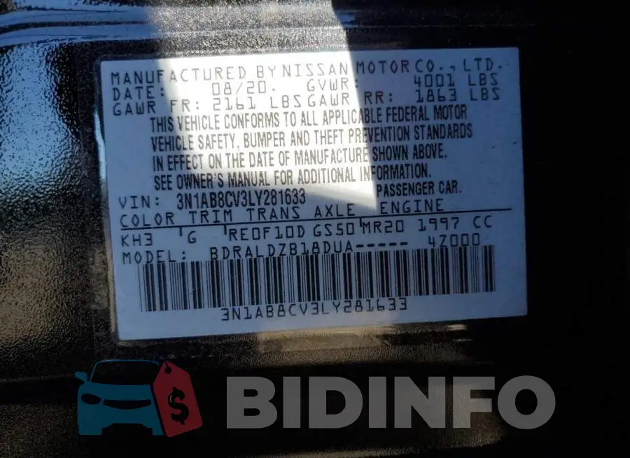 3N1AB8CV3LY281633 Photo# 12