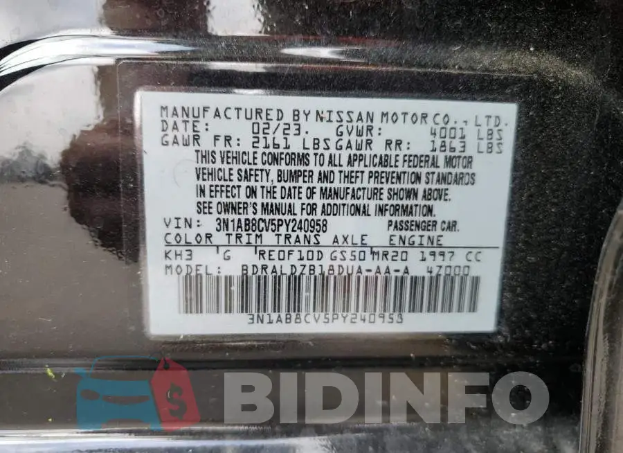 3N1AB8CV5PY240958 Photo# 12