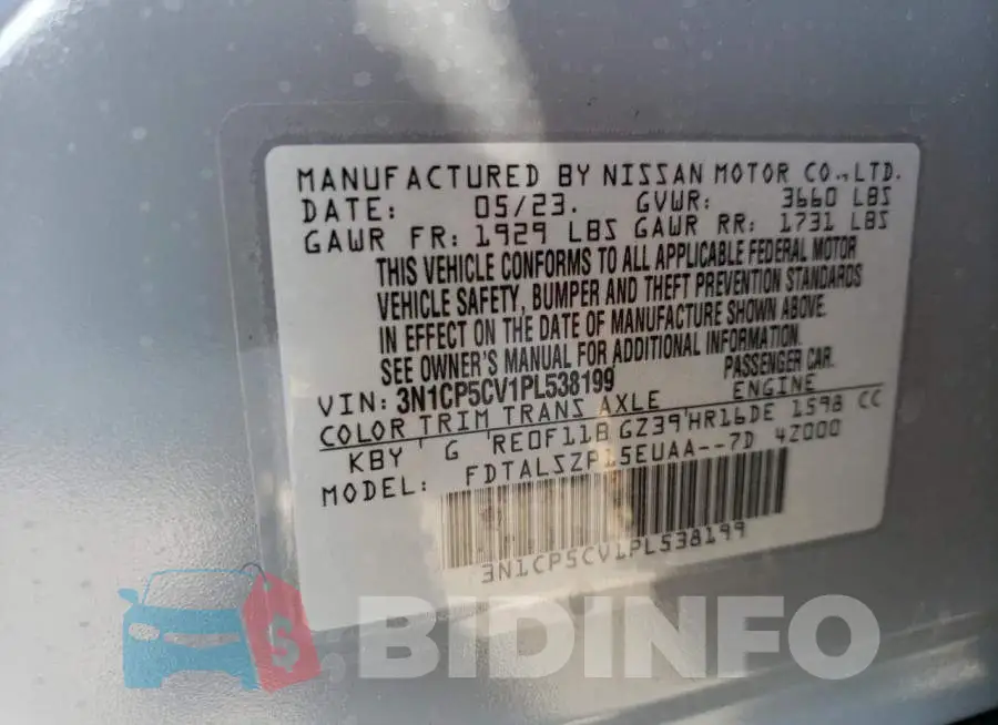 3N1CP5CV1PL538199 Photo# 13