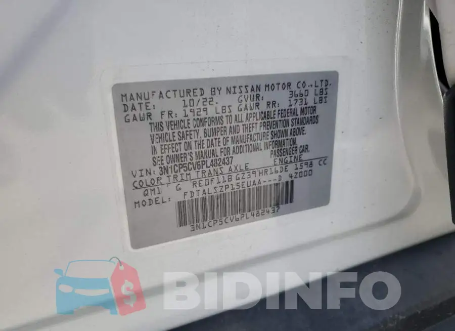 3N1CP5CV6PL482437 Photo# 12