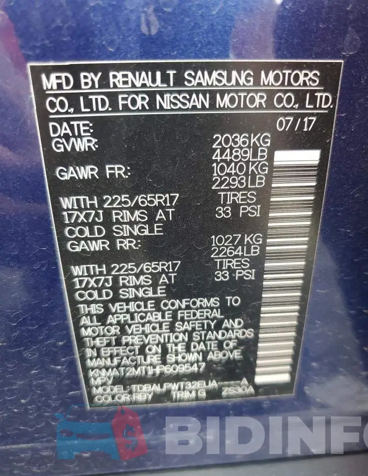KNMAT2MT1HP609547 Photo# 12