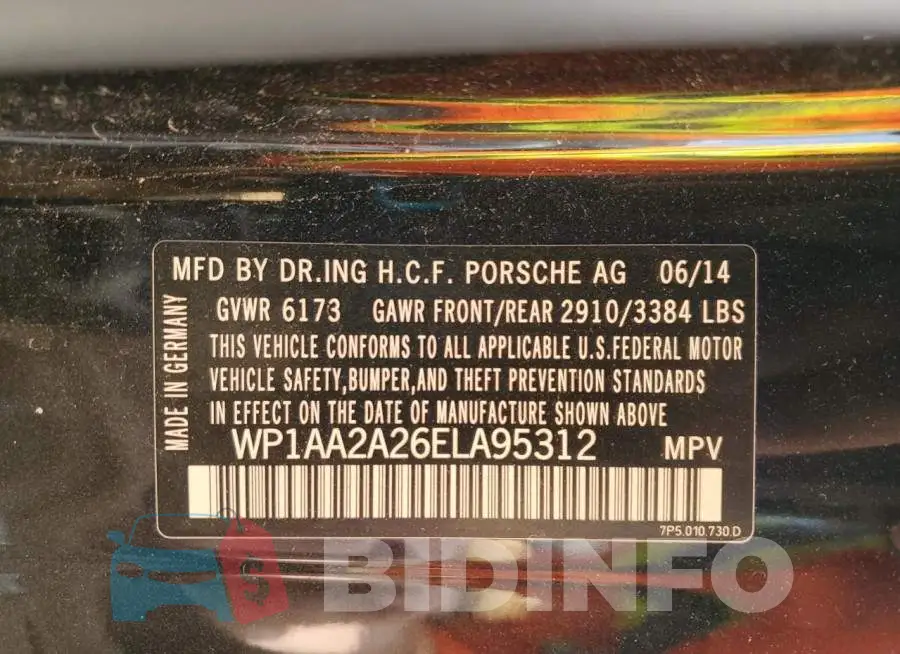 WP1AA2A26ELA95312 Photo# 13