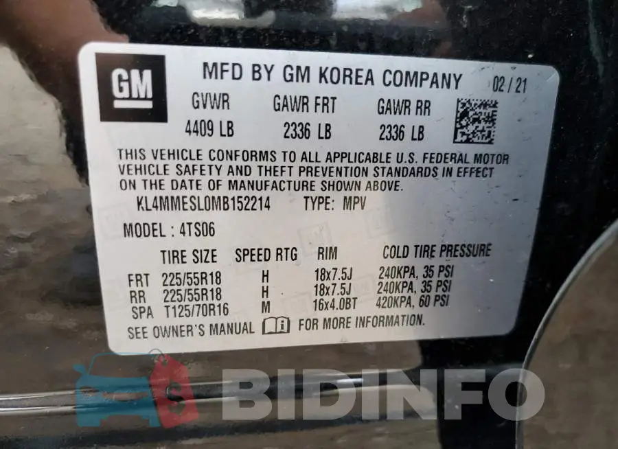 KL4MMESL0MB152214 Photo# 14