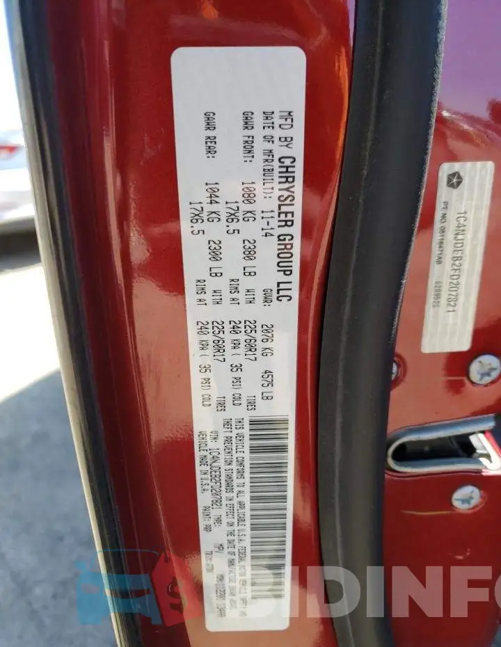 1C4NJDEB2FD207821 Photo# 12