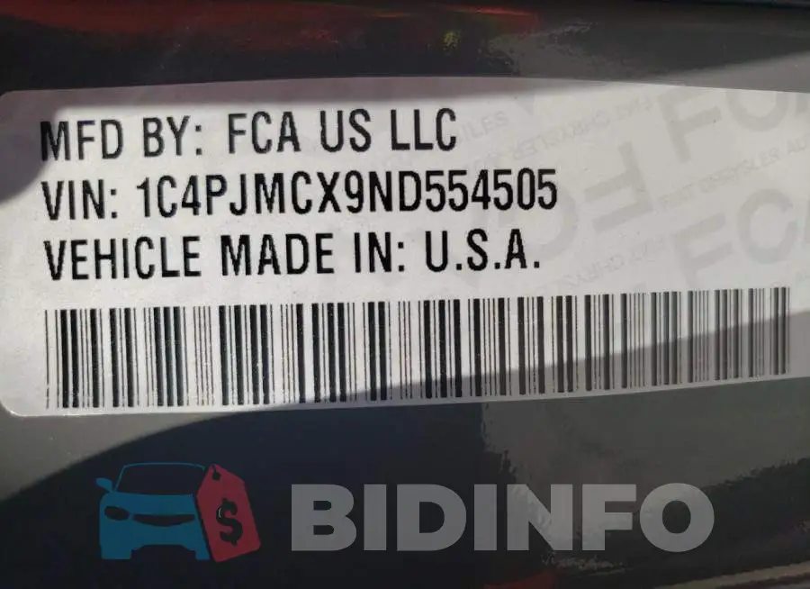 1C4PJMCX9ND554505 Photo# 13