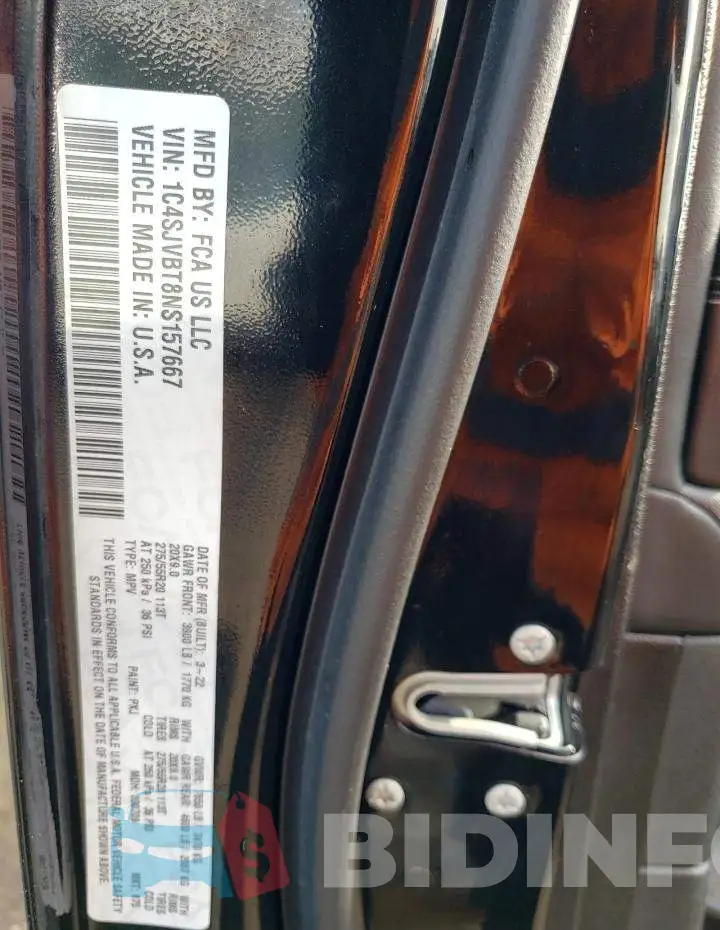 1C4SJVBT8NS157667 Photo# 13