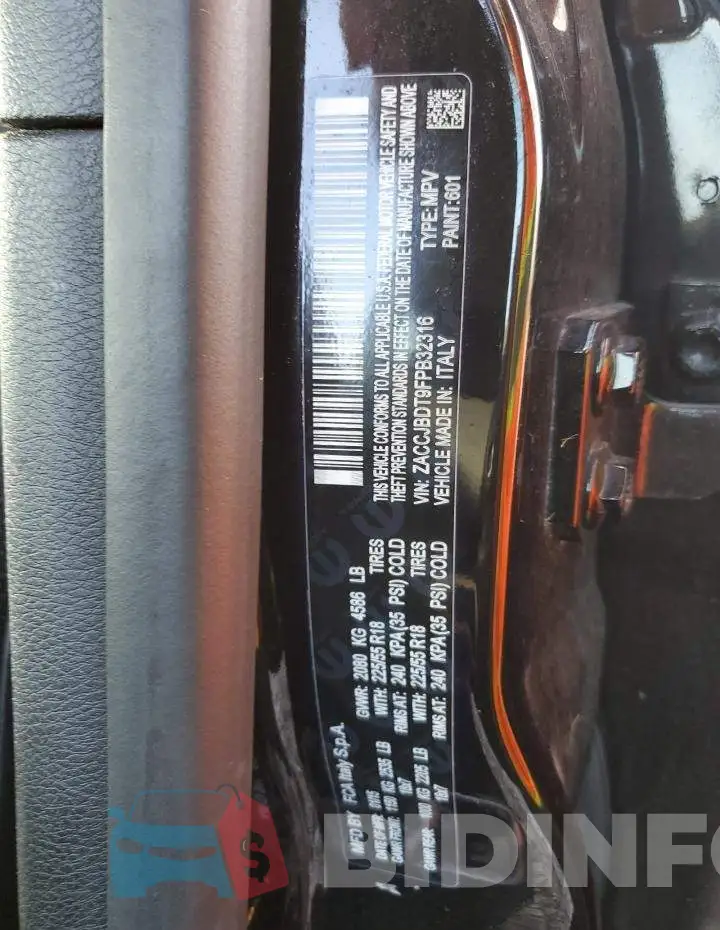 ZACCJBDT9FPB32316 Photo# 12