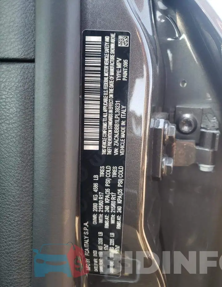 ZACNJBBB1LPL39231 Photo# 13