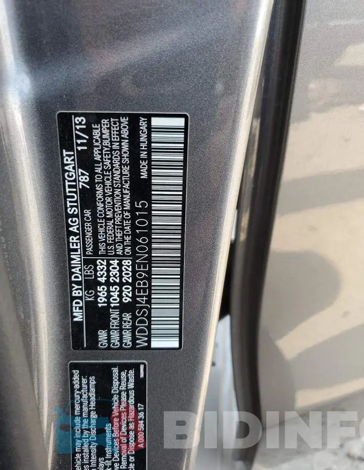 WDDSJ4EB9EN061015 Photo# 12