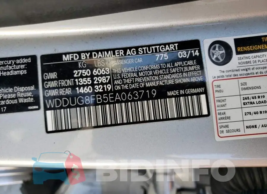 WDDUG8FB5EA063719 Photo# 12