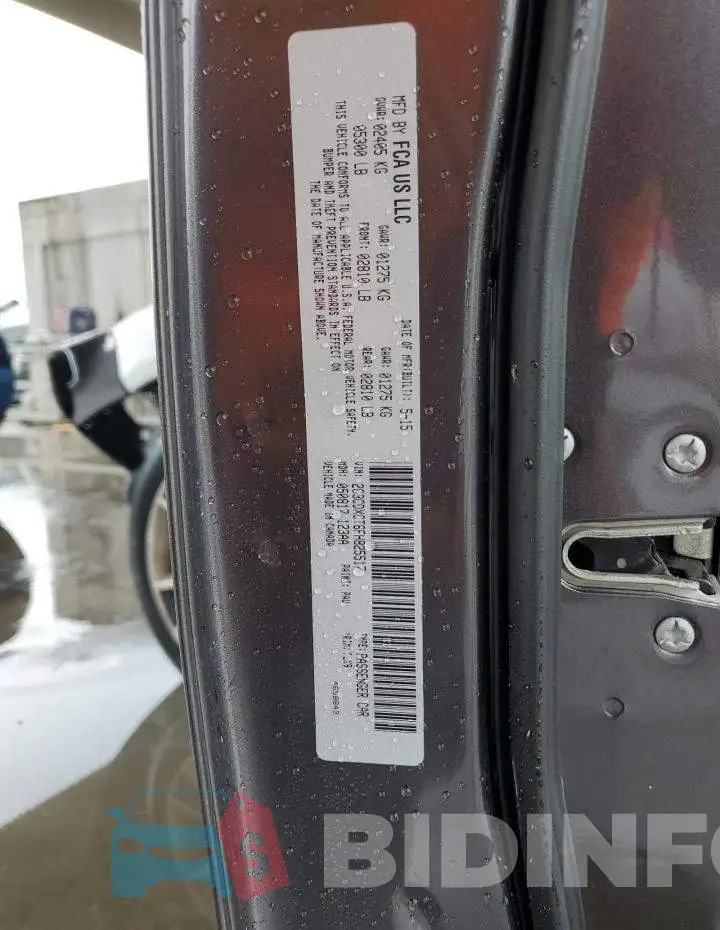2C3CDXCT6FH825517 Photo# 12