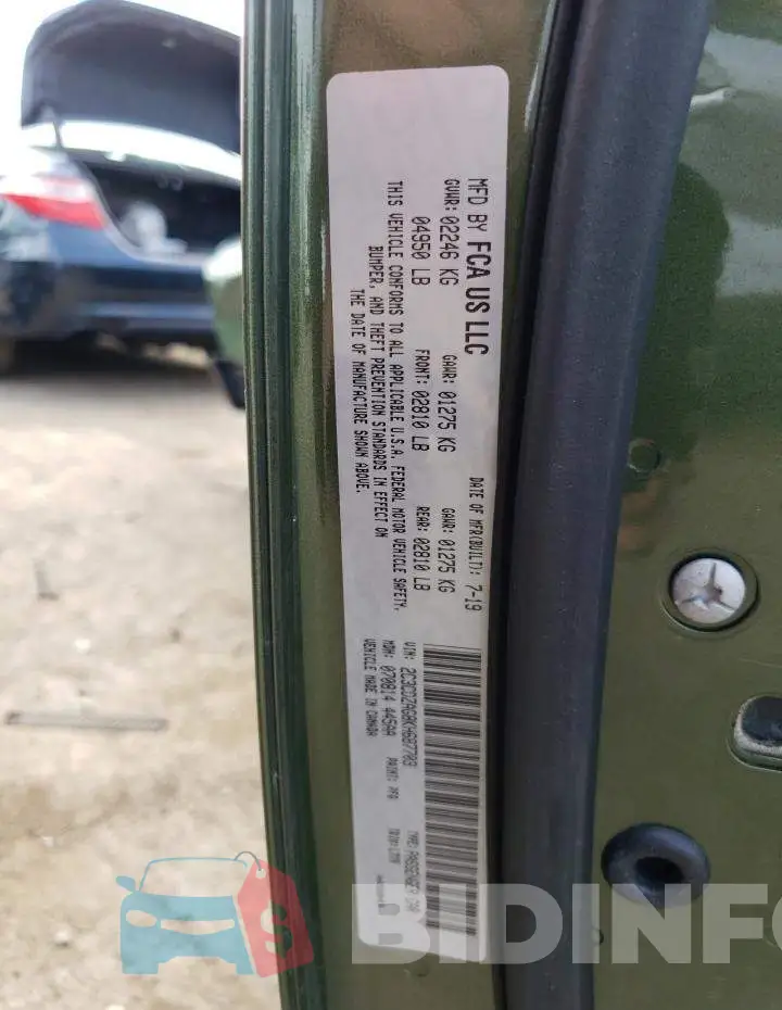 2C3CDZAG8KH687703 Photo# 12
