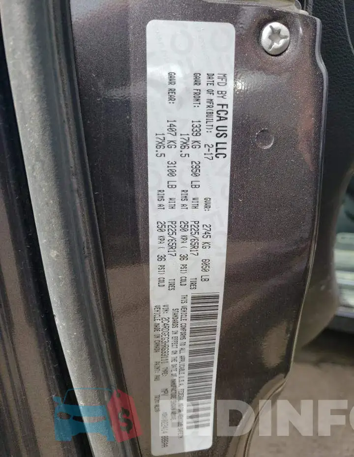 2C4RDGEG3HR693111 Photo# 13