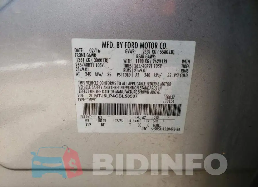 2LMTJ6LP4GBL58507 Photo# 13