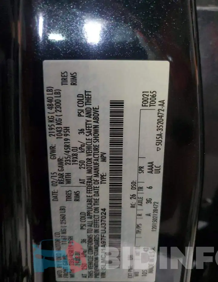 5LMCJ1A97FUJ37024 Photo# 13
