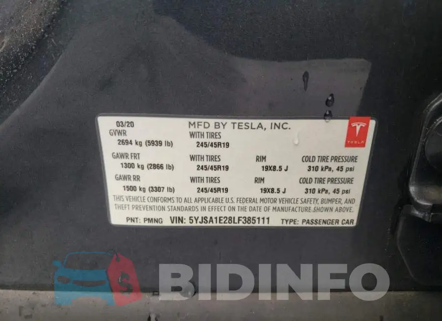 5YJSA1E28LF385111 Photo# 13