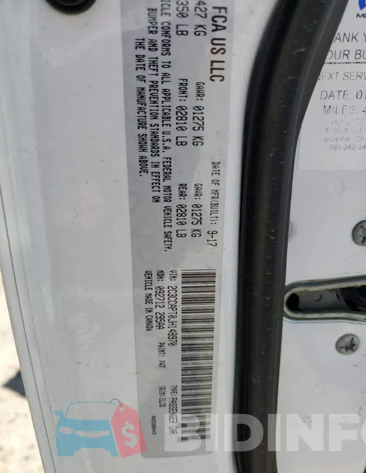 2C3CCAPT0JH148970 Photo# 12