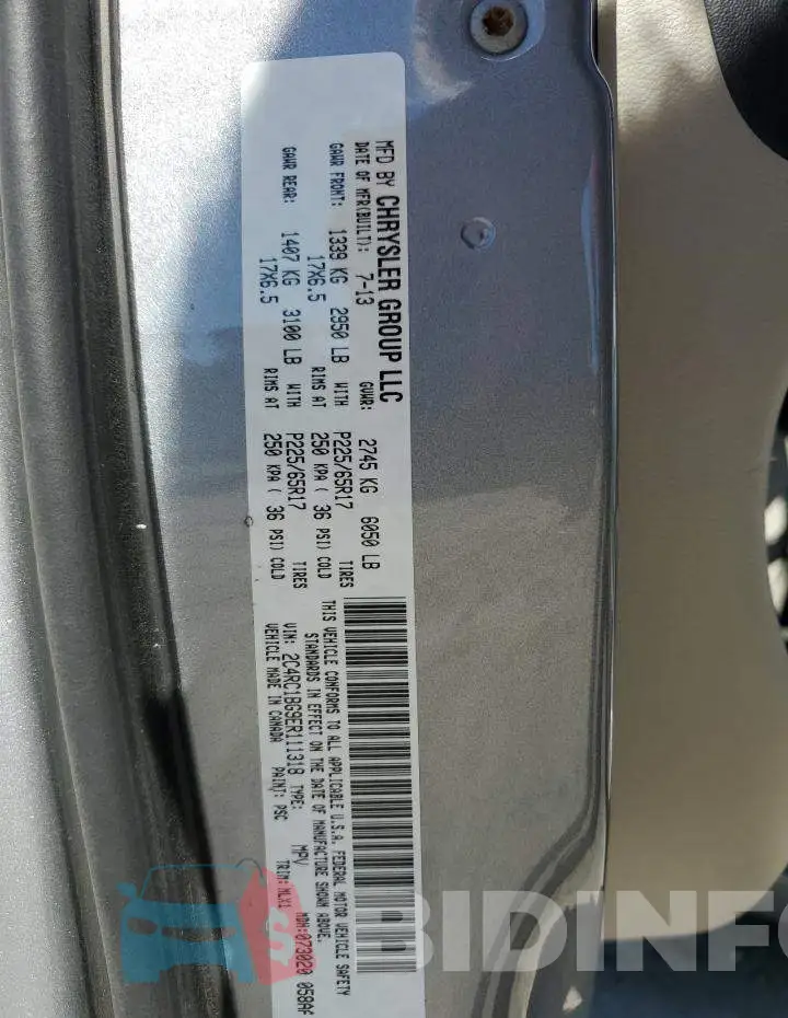 2C4RC1BG9ER111318 Photo# 13