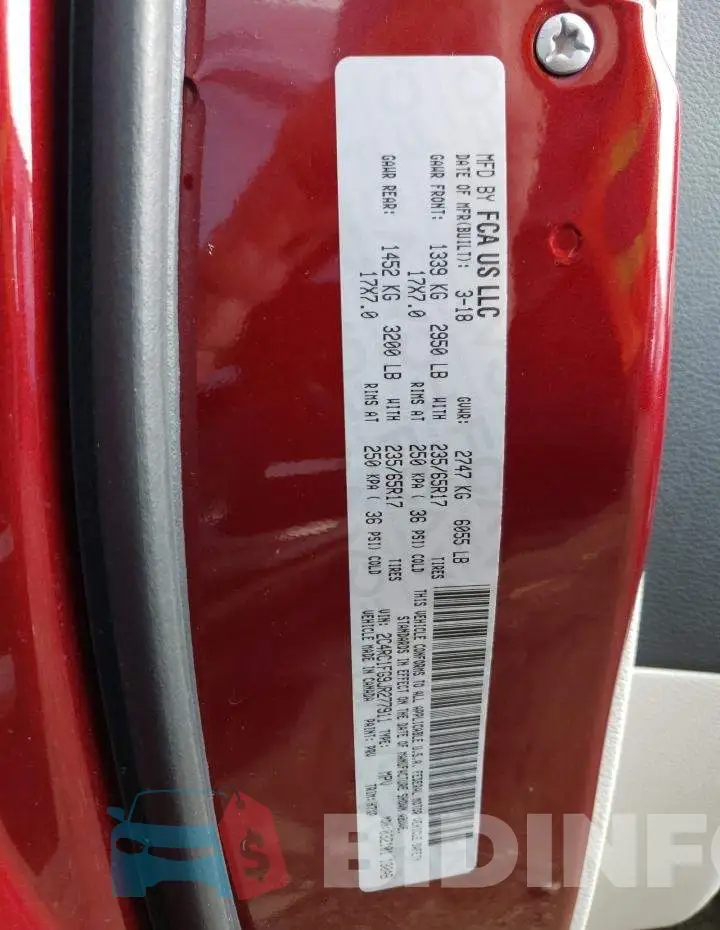 2C4RC1FG9JR277911 Photo# 13