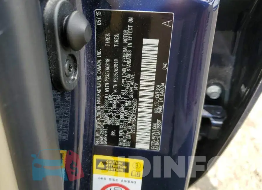 2T2BK1BA3FC325668 Photo# 13