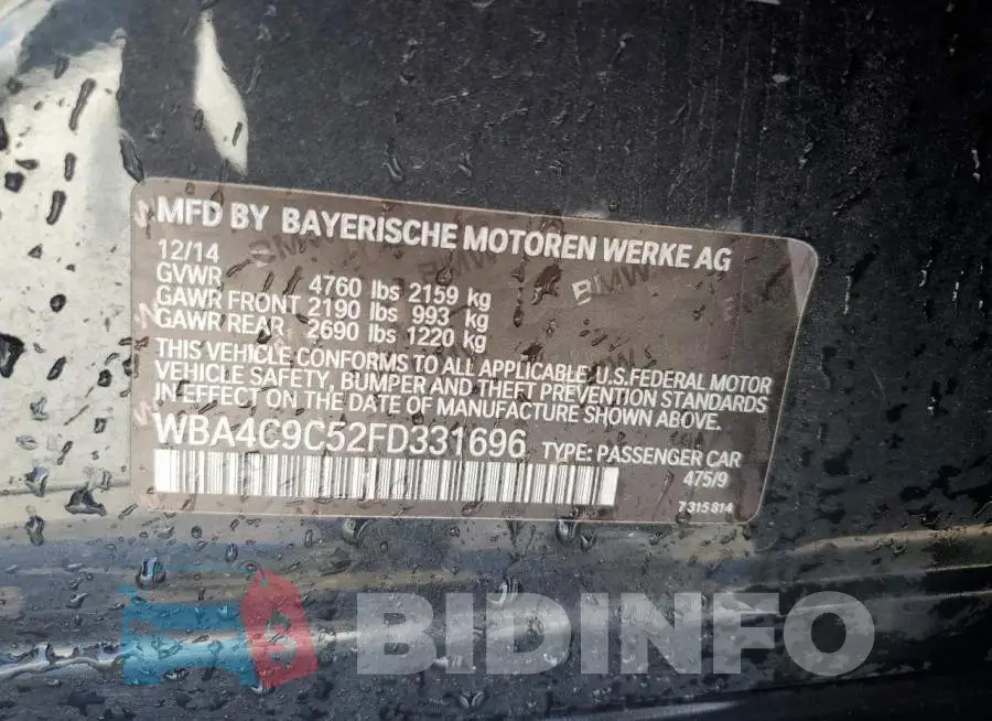 WBA4C9C52FD331696 Photo# 12