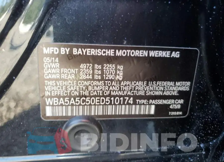WBA5A5C50ED510174 Photo# 12