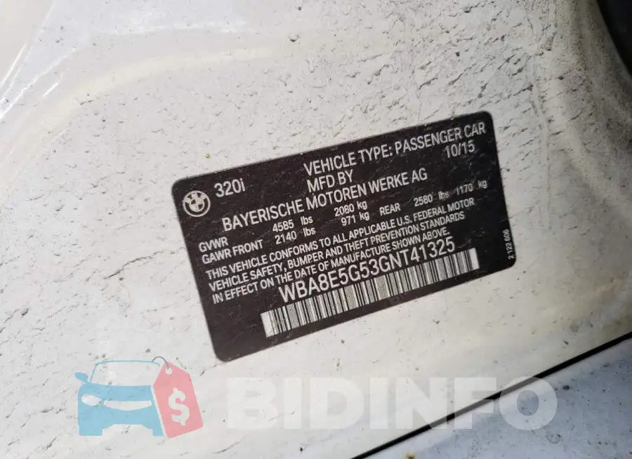 WBA8E5G53GNT41325 Photo# 12
