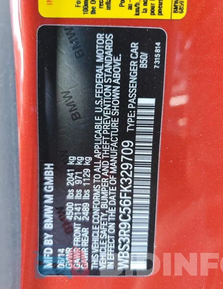 WBS3R9C56FK329709 Photo# 13