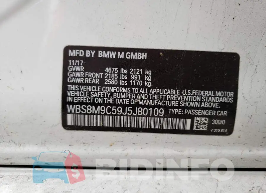 WBS8M9C59J5J80109 Photo# 12