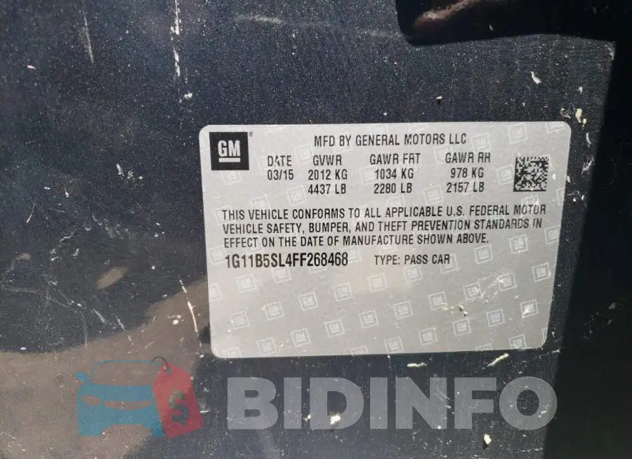 1G11B5SL4FF268468 Photo# 12