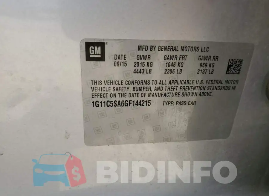 1G11C5SA6GF144215 Photo# 12