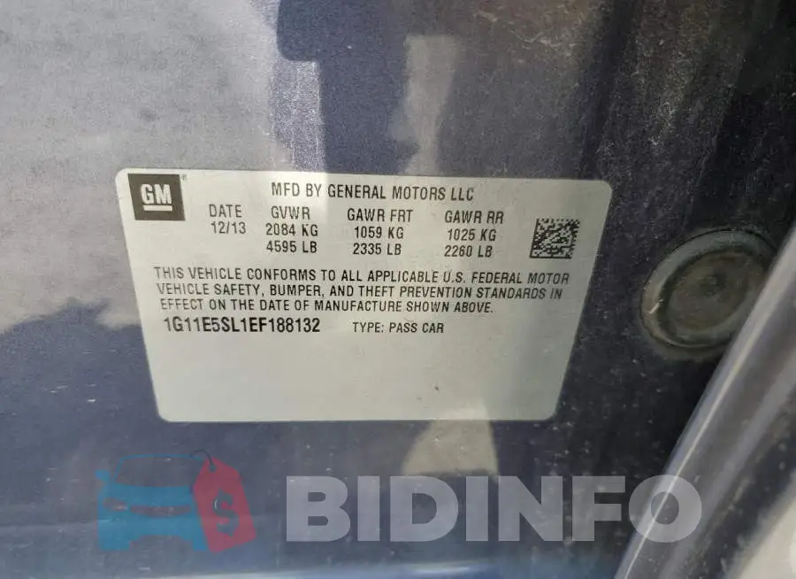 1G11E5SL1EF188132 Photo# 12