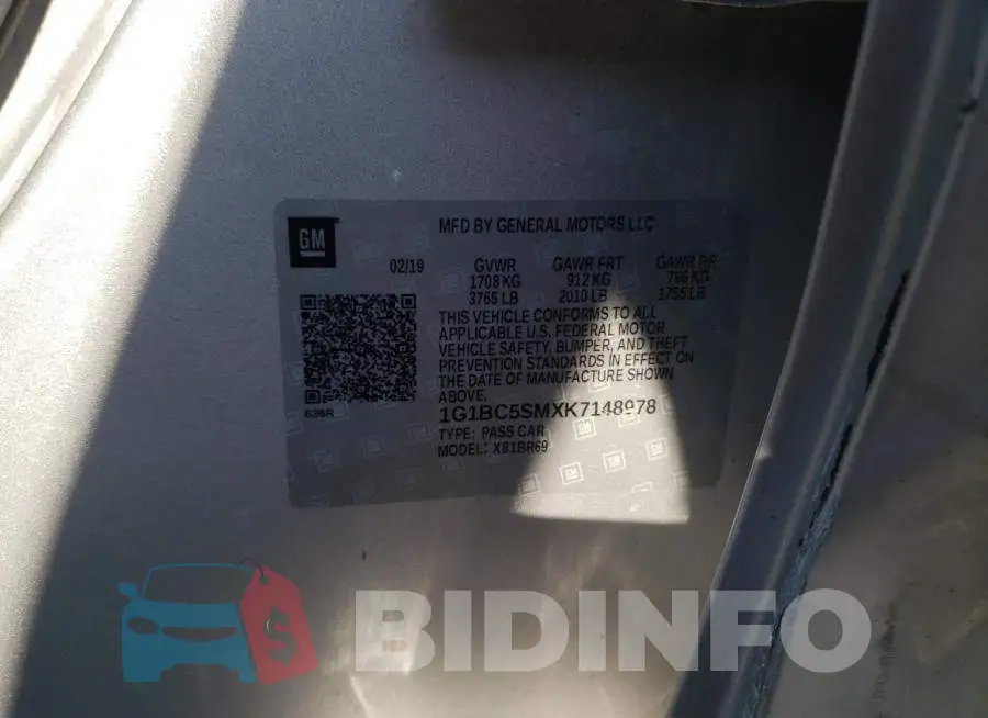 1G1BC5SMXK7148978 Photo# 12