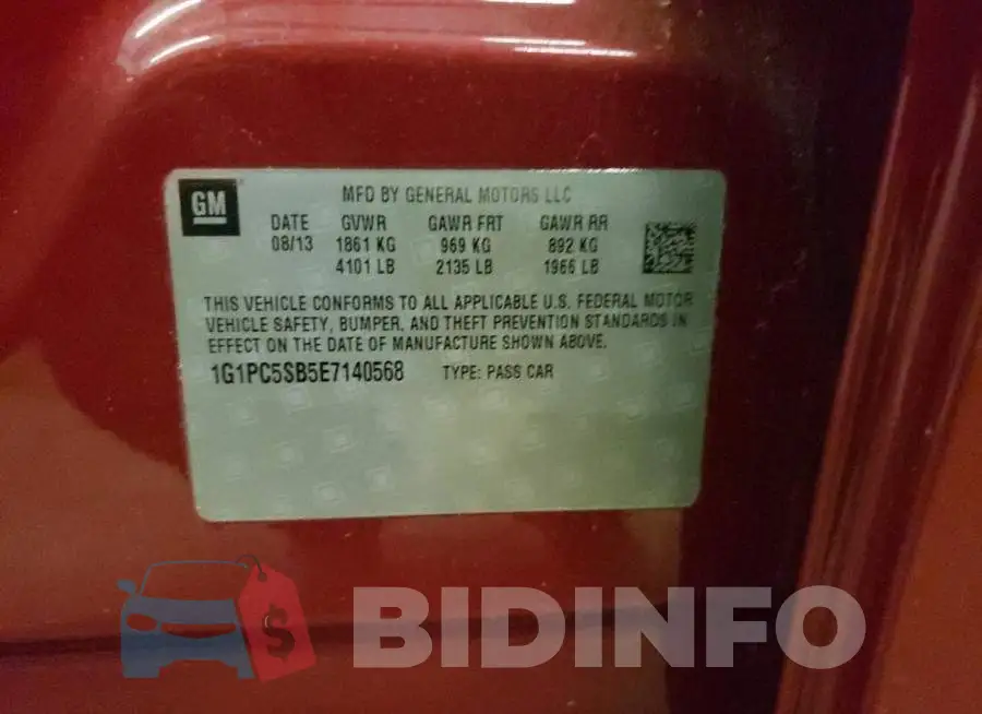 1G1PC5SB5E7140568 Photo# 12