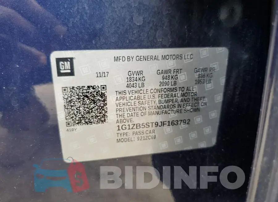1G1ZB5ST9JF163792 Photo# 12