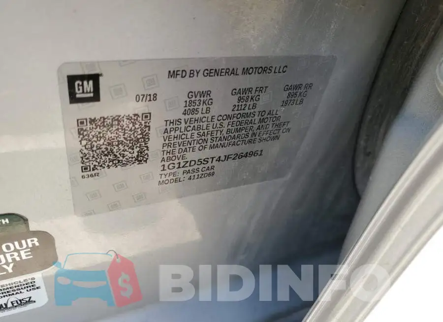 1G1ZD5ST4JF264961 Photo# 12