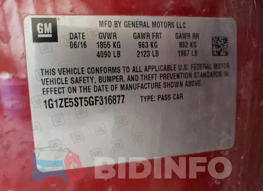 1G1ZE5ST5GF316877 Photo# 12