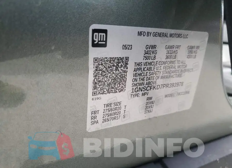 1GNSCFKD7PR393978 Photo# 13