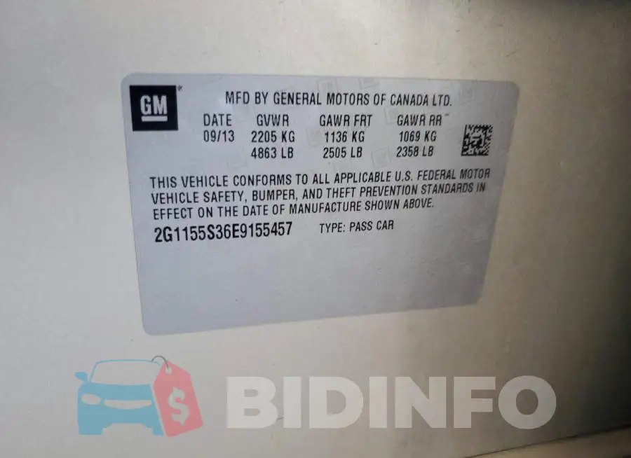 2G1155S36E9155457 Photo# 12