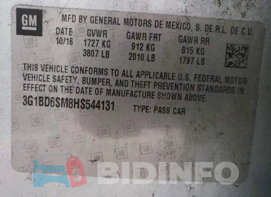 3G1BD6SM8HS544131 Photo# 12