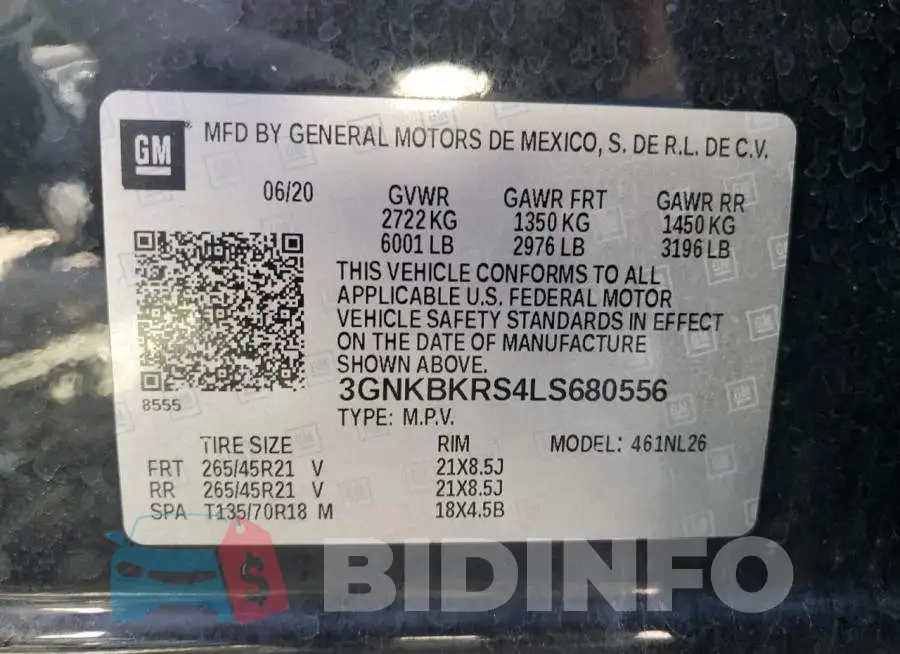 3GNKBKRS4LS680556 Photo# 13