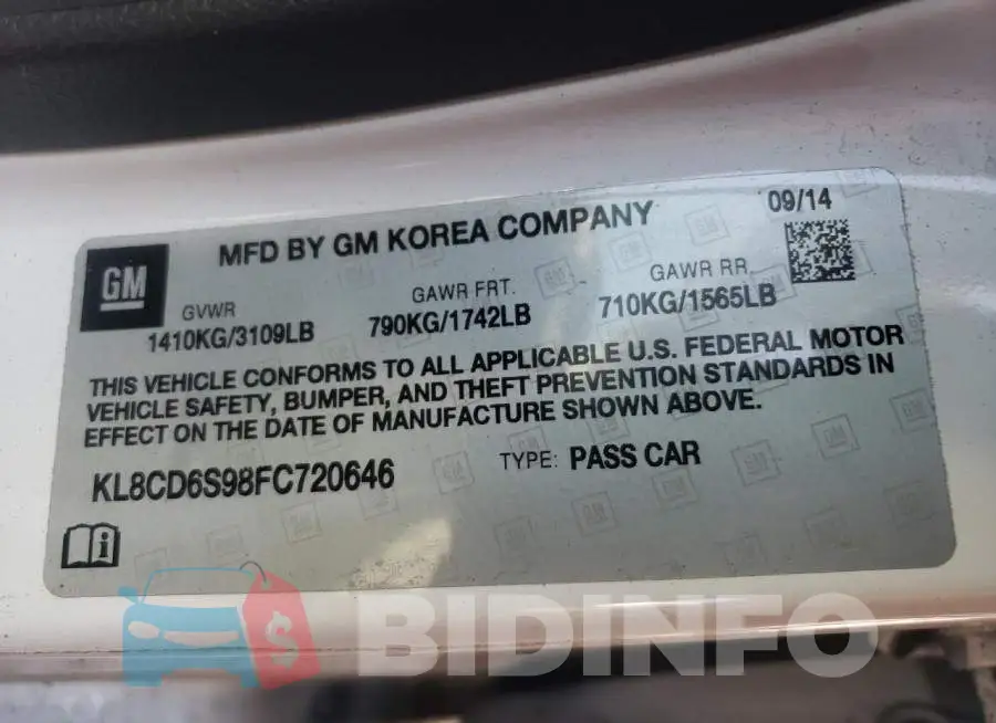 KL8CD6S98FC720646 Photo# 12