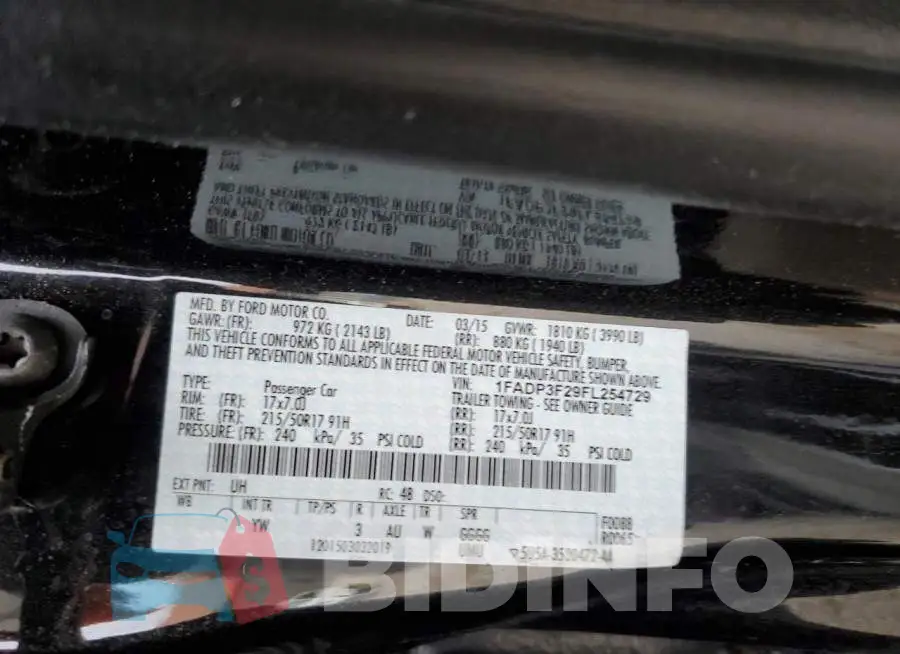 1FADP3F29FL254729 Photo# 12