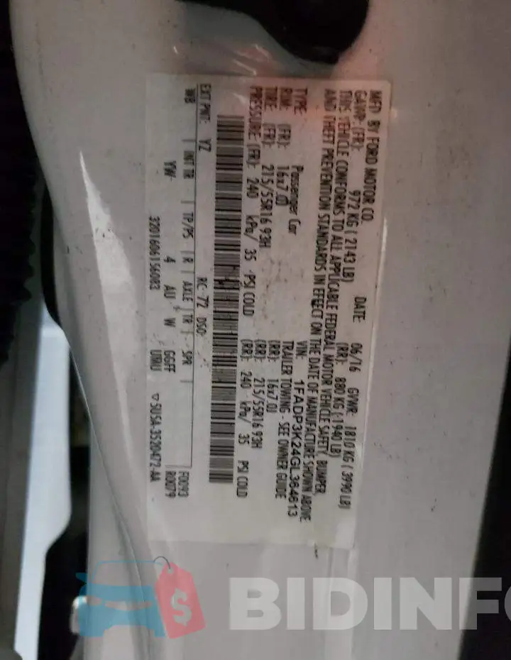 1FADP3K24GL364613 Photo# 12