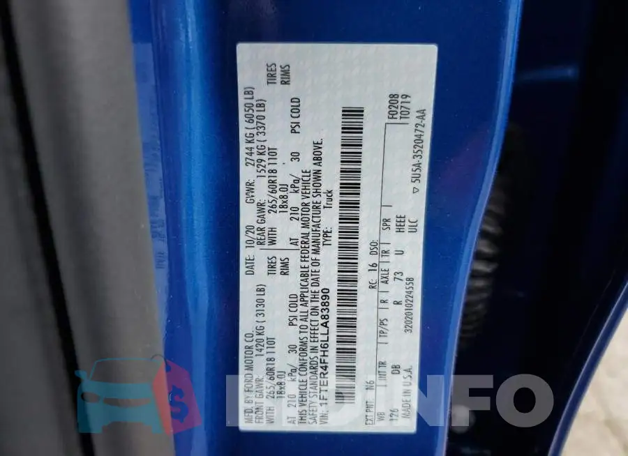 1FTER4FH6LLA83890 Photo# 13