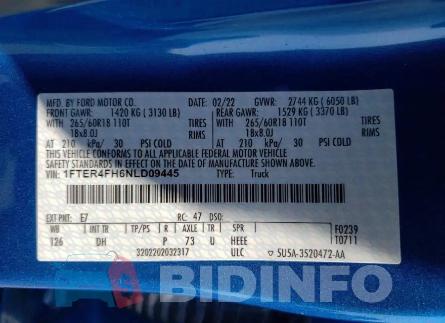 1FTER4FH6NLD09445 Photo# 12