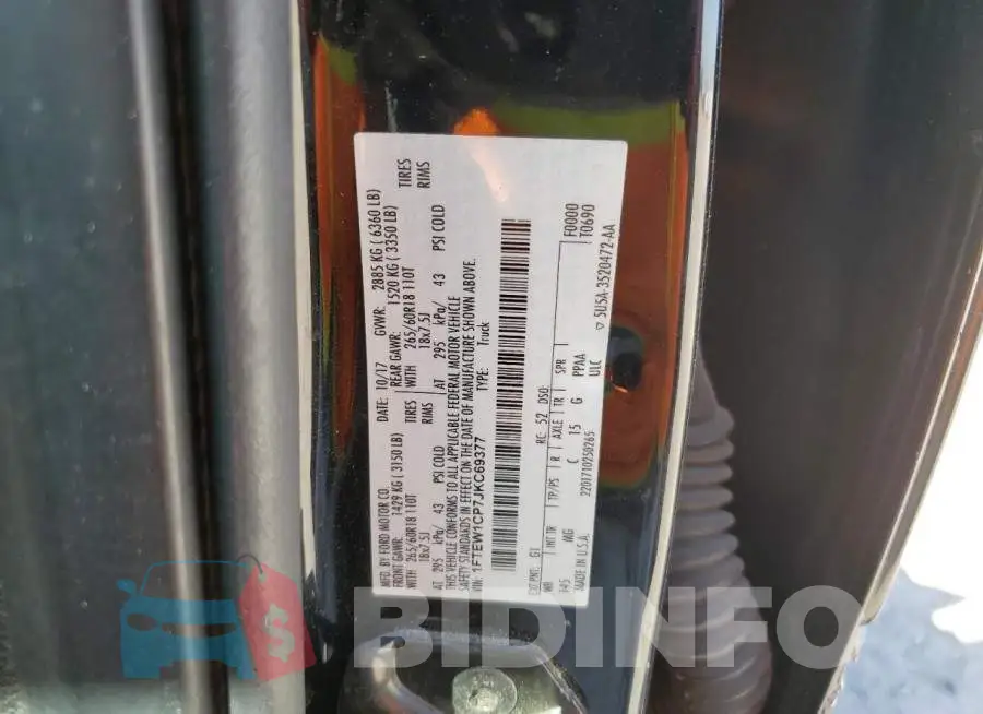 1FTEW1CP7JKC69377 Photo# 12