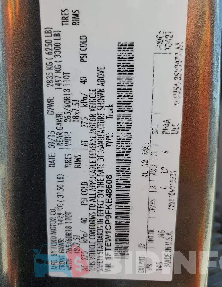 1FTEW1CP9FKE48608 Photo# 12