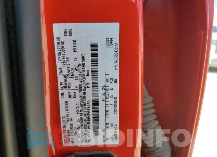 1FTEW1E49KFA79545 Photo# 12