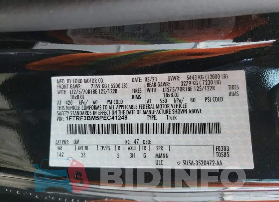 1FTRF3BM5PEC41248 Photo# 12